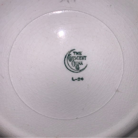 2 1920’s Antique Crescent China Co. Porcelain Bird Game Plates Pheasant Grouse - Picture 5 of 6